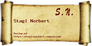 Stagl Norbert névjegykártya
